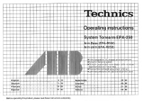 Technics - EPA-250 - Owners manual-3